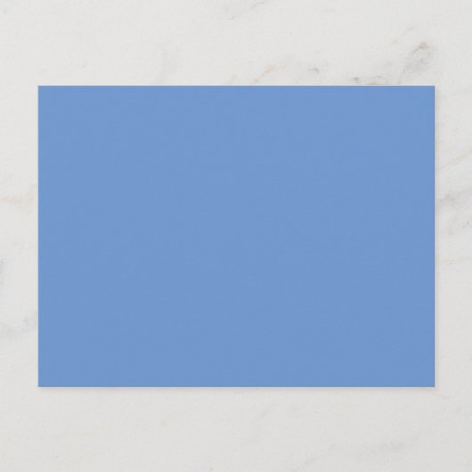 Carte Postale Faire-part Comflower Blue #6B95D0, Cold Purple (Devant)