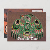 Carte Postale Faire-part Conception amérindienne (Devant / Derrière)