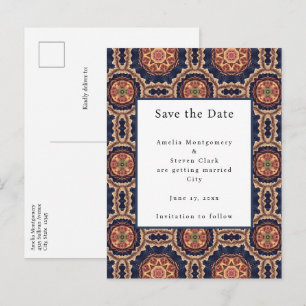 Carte Postale Faire-part Conception de décoration de formes de fleurs et d'