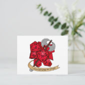 Carte Postale Faire-part Conception de dés barbares (Debout devant)