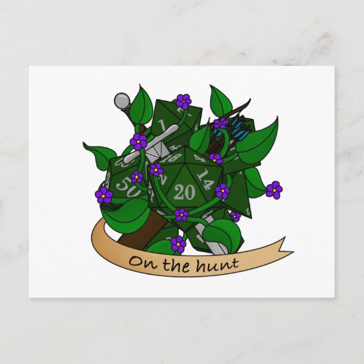 Carte Postale Faire-part Conception de dés de rangers (Devant)