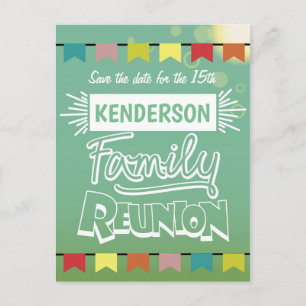 Carte Postale Faire-part Conception de réunion de famille