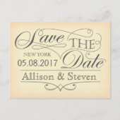 Carte Postale Faire-part conception de sauvegarde de date (Devant)