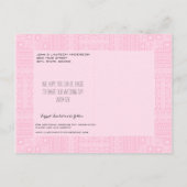 Carte Postale Faire-part Conception ethnique Mariage Enregistrer la date Ca (Dos)