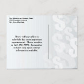 Carte Postale Faire-part Conception financière de dollars de nuances grises (Dos)