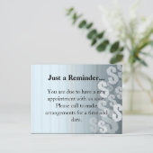 Carte Postale Faire-part Conception financière de dollars de nuances grises (Debout devant)