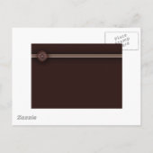 Carte Postale Faire-part Conception indienne marron foncé (Dos)
