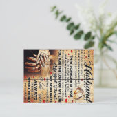 Carte Postale Faire-part Conception pour mon mari | Cadeau de lettre d'amou (Debout devant)