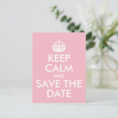 Carte Postale Faire-part Concevez votre propre calme et enregistrez la date (Debout devant)