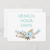 Carte Postale Faire-part Concevez Votre Propre Enregistrer La Date Annonce (Devant / Derrière)