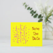 Carte Postale Faire-part Confettis, (Debout devant)