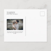 Carte Postale Faire-part Confettis en feuille d'argent faux mariage noir fu (Dos)