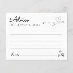 Carte Postale Faire-part Conseils pour les parents à abeilles