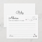 Carte Postale Faire-part Conseils pour les parents à abeilles (Devant / Derrière)