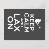 Carte Postale Faire-part Conserver le calme Lacrosse Canvas (Devant)