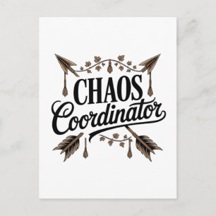 Carte Postale Faire-part Coordonnateur de chaos