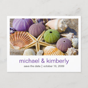Carte Postale Faire-part Coquillage Save the Date
