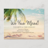 Carte Postale Faire-part Coquillages, déménagement de Palm Beach (Devant)