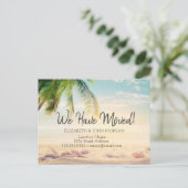 Carte Postale Faire-part Coquillages, déménagement de Palm Beach (Debout devant)