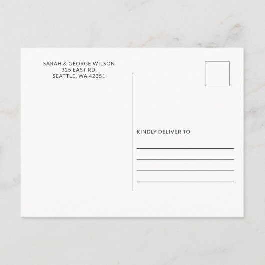 Carte Postale Faire-part Coquillages rustiques Ocean Sea Beach Enregistrer (Dos)