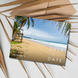 Carte Postale Faire-part Costa Rica Beach Destination Mariage Enregistrer l