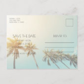 Carte Postale Faire-part Costa Rica Destination Mariage Enregistrer la date (Dos)