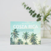 Carte Postale Faire-part Costa Rica : Mariage de plage pour sauver les date (Debout devant)