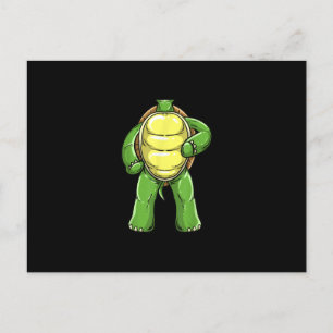 Carte Postale Faire-part Costume de Tortue sans Tête pour Halloween Drôle P