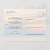 Carte Postale Faire-part Coucher de soleil d'été moderne Changer la date de (Dos)