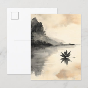 Carte Postale Faire-part Coucher de soleil minimaliste Automne calme automn