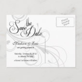 Carte Postale Faire-part Couleurs d'automne Simple Enregistrer la date (Dos)