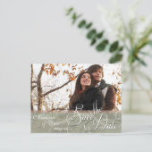 Carte Postale Faire-part Couleurs d'automne Simple Enregistrer la date (Debout devant)