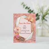 Carte Postale Faire-part Couleurs de Succulentes Abricot Crush pour 2024 (Debout devant)