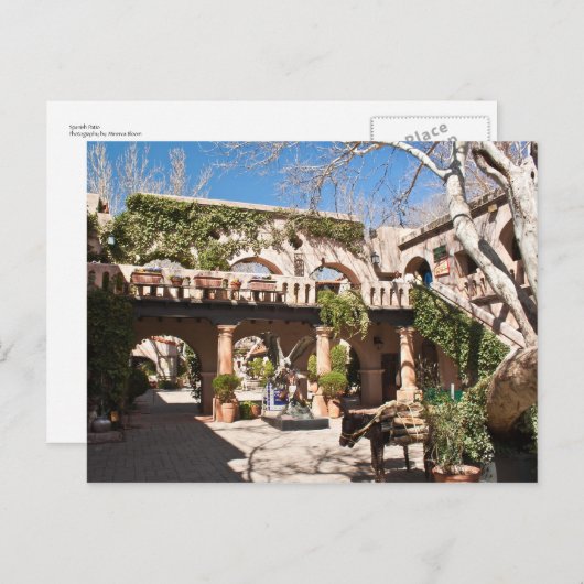 Carte Postale Faire-part Cour espagnol (Devant / Derrière)