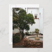 Carte Postale Faire-part Cour espagnole (Devant / Derrière)