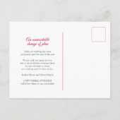 Carte Postale Faire-part Couronne de mariage annulation coeur gui rouge (Dos)