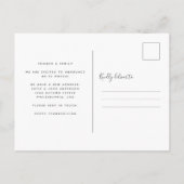 Carte Postale Faire-part Couronne de Thanksgiving d'automne moderne pour le (Dos)