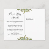 Carte Postale Faire-part Couronne de verdure or Nouvelle adresse Nous avons (Dos)