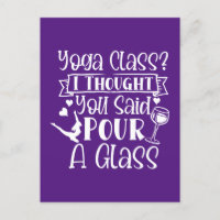 Cours de yoga Je pensais que vous aviez dit verser