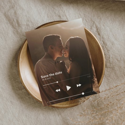 Carte Postale Faire-part Couverture de l'album enregistrer la date