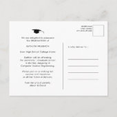 Carte Postale Faire-part Couverture de magazine de fin d'études Style Moder (Dos)