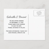 Carte Postale Faire-part Cowboy Boots Horse Bit Wedding Enregistrer la date (Dos)