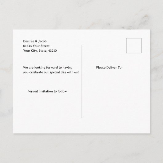 Carte Postale Faire-part Crâne de vache rustique bohème sarcelle occidental (Dos)