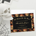 Carte Postale Faire-part Crâne gothique jusqu'à la mort Do Us Part Enregist<br><div class="desc">Ce mariage gothique Save the Date carte postale comprend un motif de crânes déplaisants flottant dans un abîme noir derrière votre texte Till Death Do Us Part. Chaque crâne est orné de roses rouges pour votre occasion romantique. Leurs yeux vides d'âme sont fortement contrastés contre la couronne rose goth et...</div>