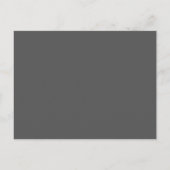 Carte Postale Faire-part Create Your Own elegant dark gray (Dos)