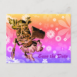 Carte Postale Faire-part Création hawaïenne