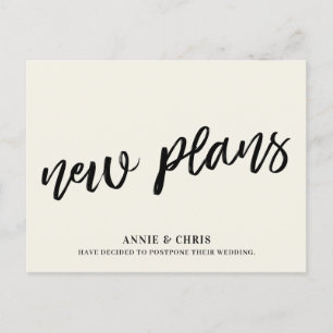 Carte Postale Faire-part Création moderne de report Mariage Nouveaux plans