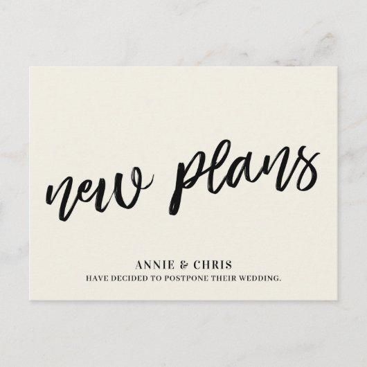 Carte Postale Faire-part Création moderne de report Mariage Nouveaux plans (Devant)