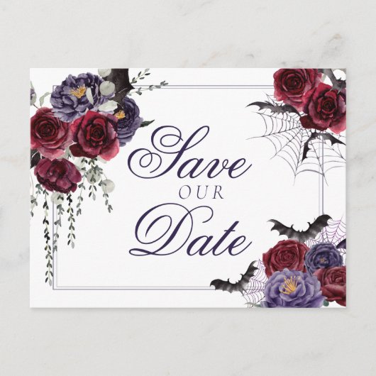 Carte Postale Faire-part Créatures Magnifiques | Roses gothiques avec maria (Devant)