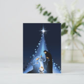 Carte Postale Faire-part Crèche de Noël (Debout devant)